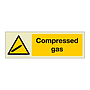 Compressed gas sign