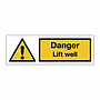 Danger Lift well (Marine Sign)