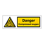 Danger Compressed Oxygen (Marine Sign)