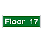 Floor 17 sign