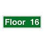 Floor 16 sign