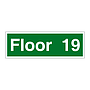 Floor 19 sign