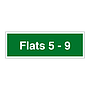 Flats 5 - 9 sign