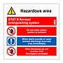 Stat X Aerosol extinguishing system (Marine Sign)