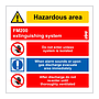 FM200 extinguishing system (Marine Sign)