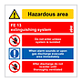 FE 13 extinguishing system (Marine Sign)