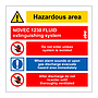Novec 1230 Fluid extinguishing system (Marine Sign)