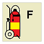 Foam wheeled fire extinguisher (Marine Sign)