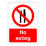 No eating sign