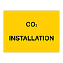 CO2 installation sign