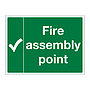 Fire Assembly Point with tick sign