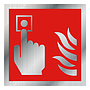 Fire alarm call point symbol only sign