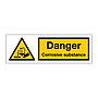 Danger Corrosive substance (Marine Sign)