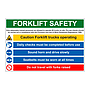 Forklift safety multi-message sign