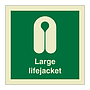 Large lifejacket (marine sign)