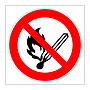 No naked lights symbol (Marine Sign)