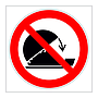 Do not use unless guards are in position symbol (Marine Sign)