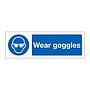 Wear goggles (Marine Sign)