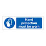 Hand protection must be worn (Marine Sign)