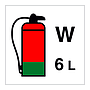 6L Water fire extinguisher (Marine Sign)