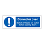 Convector oven instructions (Marine Sign)