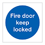 Fire door keep locked (Marine Sign)