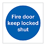 Fire door keep locked shut (Marine Sign)