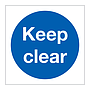 Keep clear (Marine Sign)