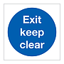 Exit keep clear (Marine Sign)