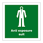 Anti-exposure suit with text (Marine Sign)