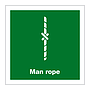 Man rope with text (Marine Sign)