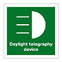 Daylight telegraphy device with text (Marine Sign)