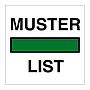 Muster list (Marine Sign) 