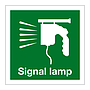 Signal lamp with text sign (Marine Sign)