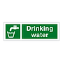 Drinking water with text (Marine Sign)