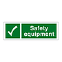Safety equipment with text (Marine Sign)