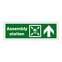 Assembly station arrow up (Marine Sign)