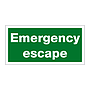 Emergency escape (Marine Sign)