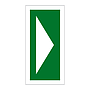 Location of life saving appliance arrow (Marine Sign)