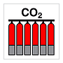 CO2 Fixed fire extinguishing battery (Marine Sign)