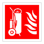 Wheeled fire extinguisher symbol (Marine Sign)