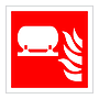 Fixed fire extinguishing installation symbol (Marine Sign)