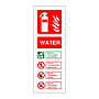 Water Fire extinguisher Identification (Marine Sign)
