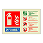 D Powder extinguisher identification (Marine Sign)