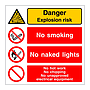 Danger Explosion risk (Marine Sign)