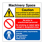 Machinery space (Marine Sign)