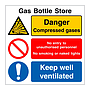 Gas bottle store (Marine Sign)