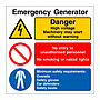 Emergency generator (Marine Sign)