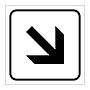 Down right directional arrow (Marine Sign)