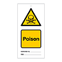 Poison Tie tag Pack of 10 (Marine Sign)